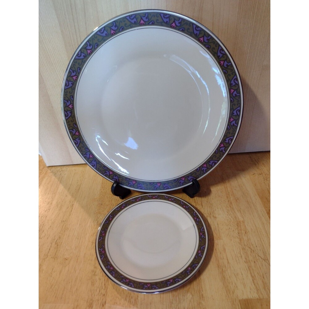 Franciscan Constantine Dinner and Salad Plate Set Masterpiece China, USA - EUC!